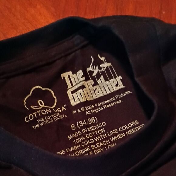 The Godfather Black T-Shirt - Size: S (1054) - Picture 2 of 4
